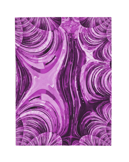 Uzi Spiral Powder Lavender Velveteen Plush Blanket, 30" x 40"