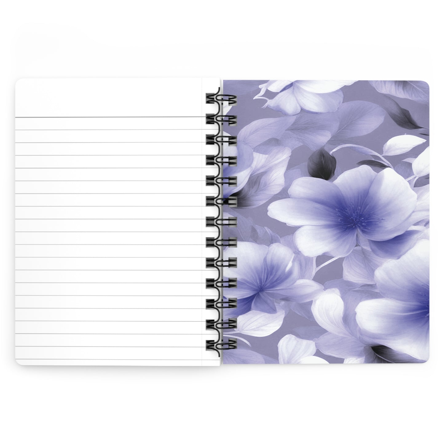 Indigo Blossom Floral Bunch Bound Journal, 5" x 7" 150 pages