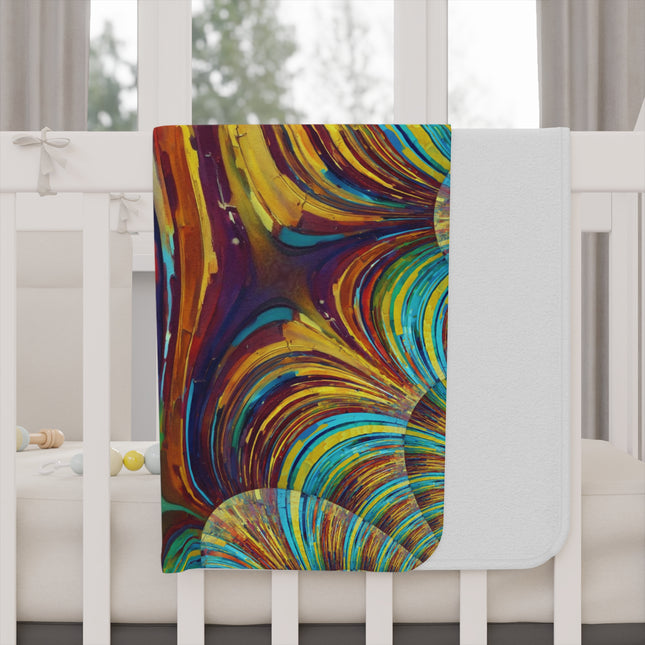 Uzi Spiral Alpha Toddler Blanket, 30" x 40"
