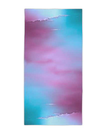 Wine Sea Blue Fog Beach Towel, 30" x 60"