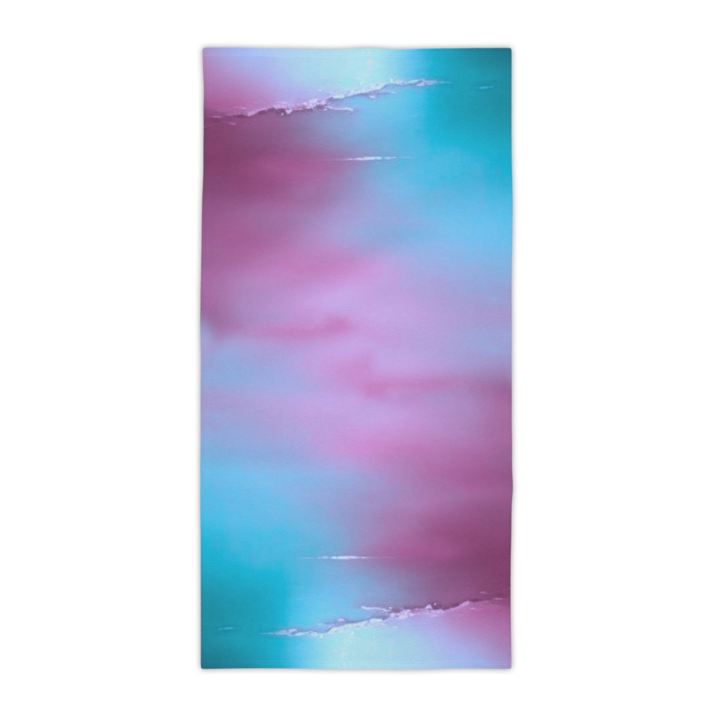 Wine Sea Blue Fog Beach Towel, 30" x 60"
