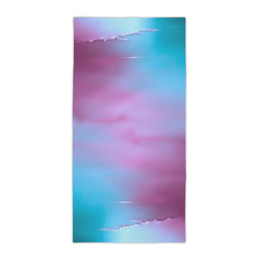 Wine Sea Blue Fog Beach Towel, 30" x 60"