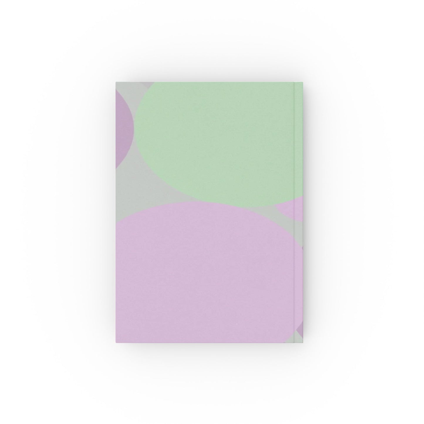 Pastel Lavender Purple and Soft Green Patches 5.2" x 7.4" Hard Backed Journal with 128 blank pages
