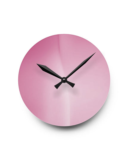 Pink Blush Fade Acrylic Round Wall Clock, 8" x 8"