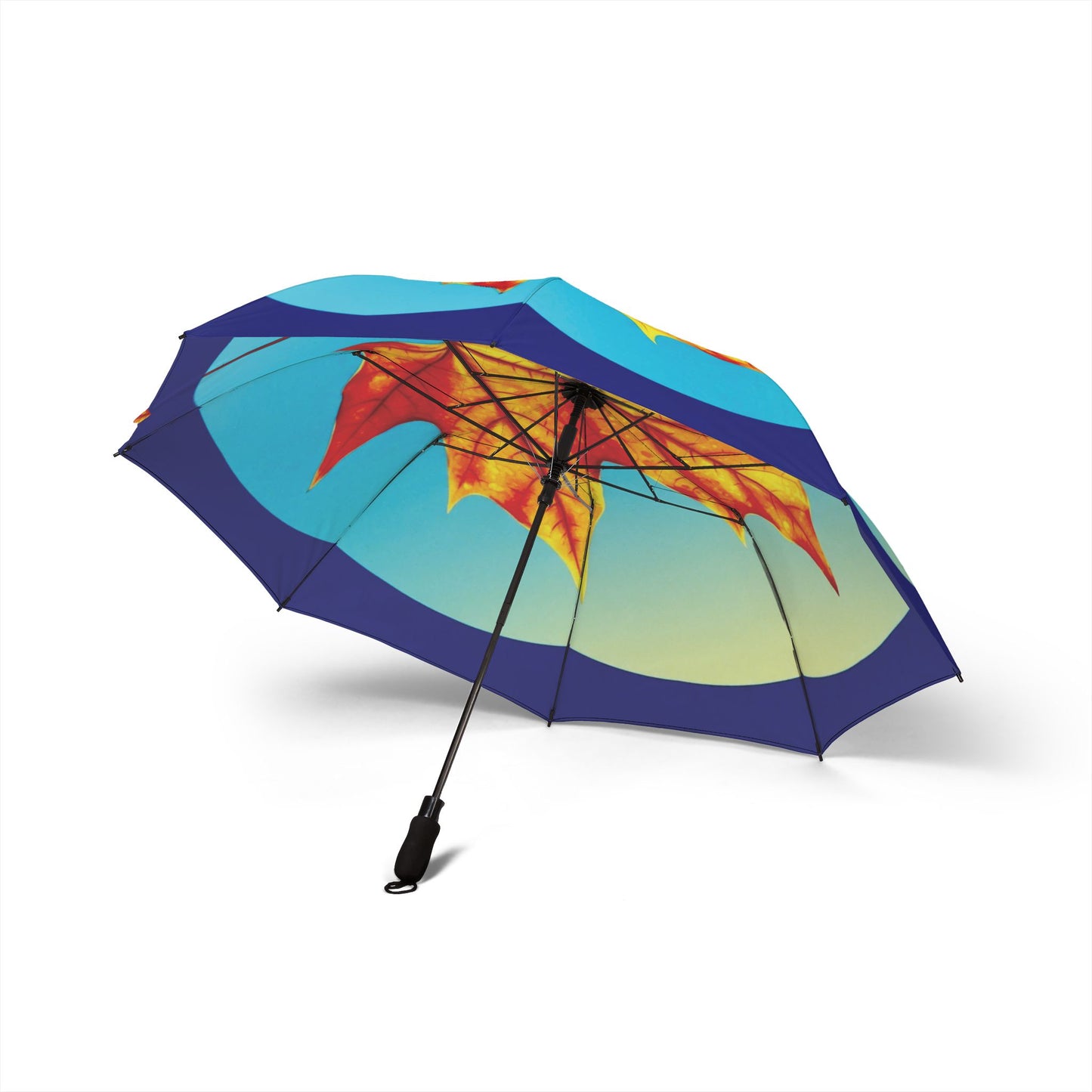 Alpha Maple Leaf Foldable Umbrella - Compact & Chic