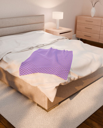 Lavender Star-crossed Bodies Velveteen Plush Blanket, 30" x 40"