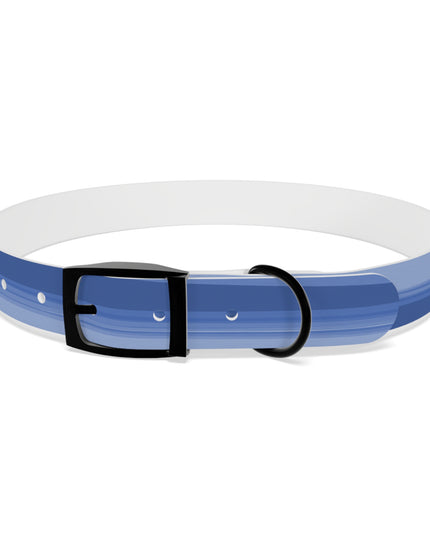 Deep Blue Wavey Extra Large Dog Collar