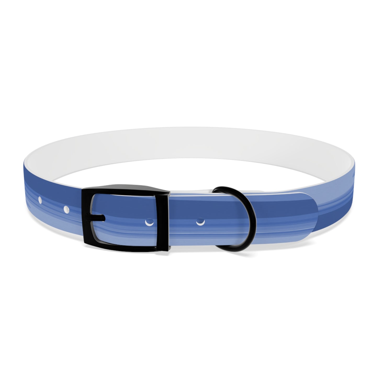 Deep Blue Wavey Extra Large Dog Collar