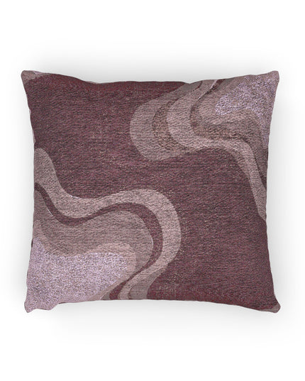 Pinky Mauve Wavey Woven Pillow, 17" x 18"