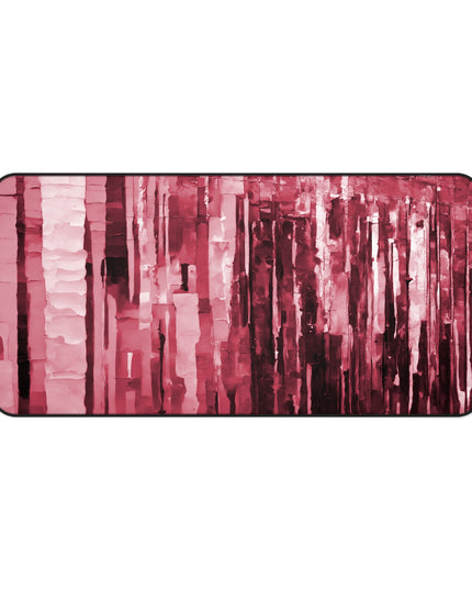 Striped Ruby 16" x 32" Desk Mat