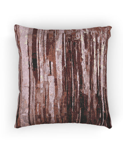Striped Ruby Woven Pillow, 17" x 18"