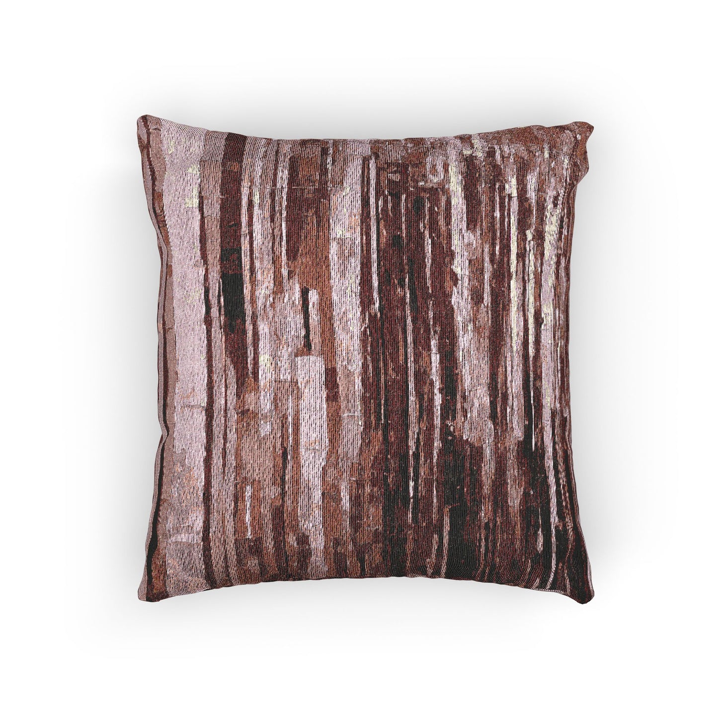 Striped Ruby Woven Pillow, 17" x 18"