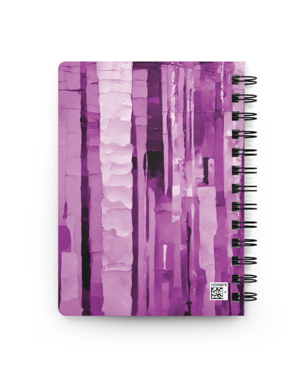 Striped Powder Lavender Spiral Bound Journal, 5" x 7" 150 pages
