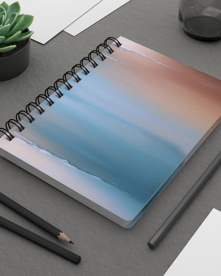 Blue Sea Peach Fog Spiral Bound Journal, 5" x 7" 150 pages