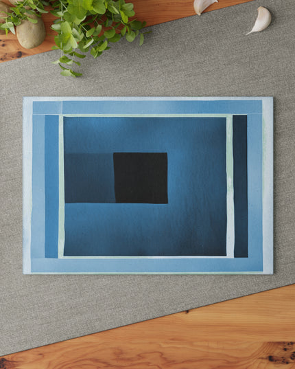 Blue Shadow 8" x 11" Glass Cutting Board