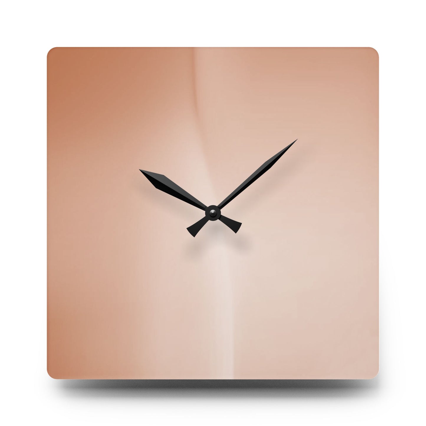 Soft Fade Acrylic Wall Clock, Round or Square, 10.75" x 10.75"