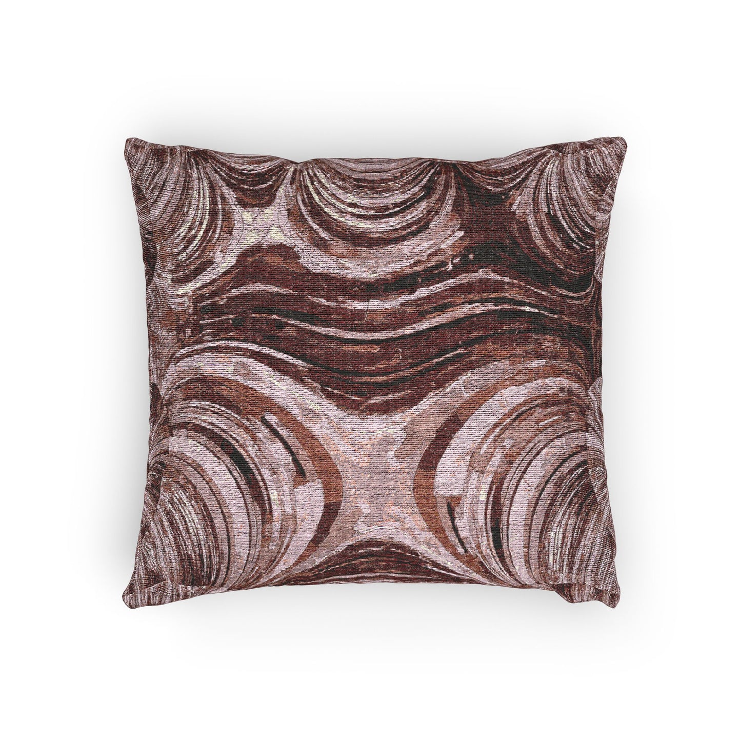 Uzi Spiral Ruby Woven Pillow, 17" x 18"