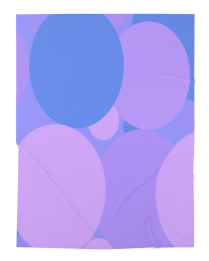 Pastel Purple Family Patches Baby Swaddle 30″×40″ Blanket