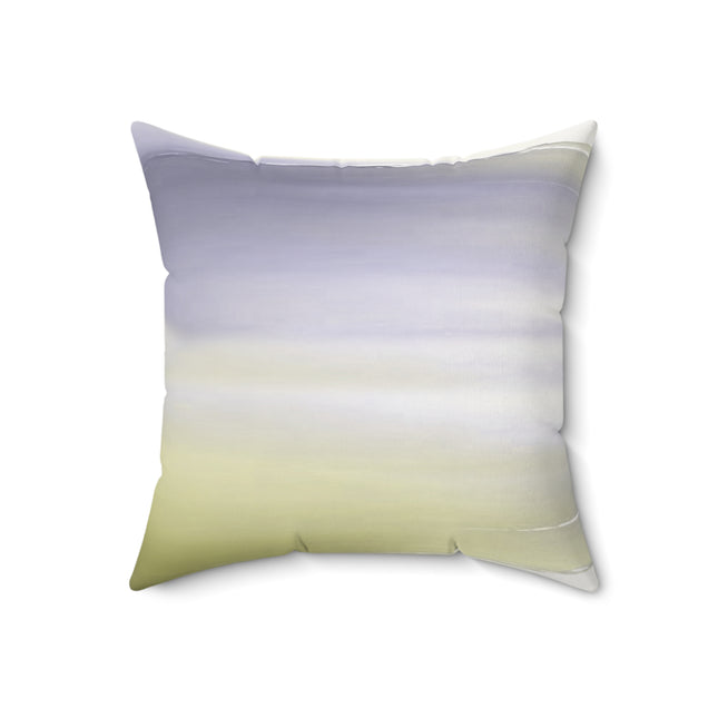 Lavender Sea Golden Fog 18" x 18" Faux Suede Square Pillow