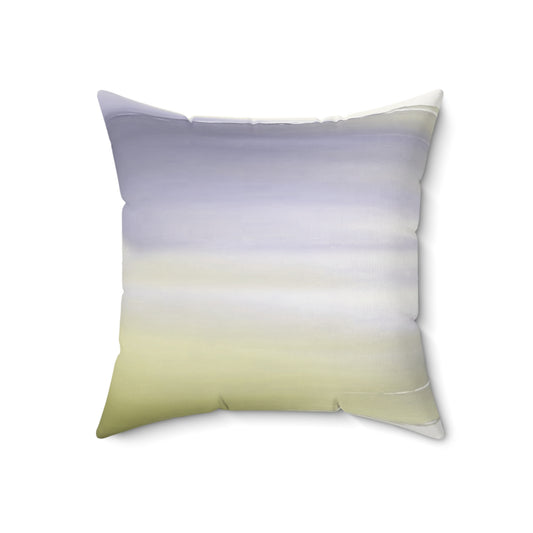 Lavender Sea Golden Fog 18" x 18" Faux Suede Square Pillow