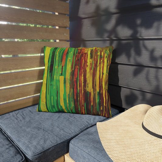 Striped Beta Pastel 16" x 16" Outdoor Pillow