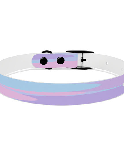 Pastel Purple and Mauve Patches Small Dog Collar