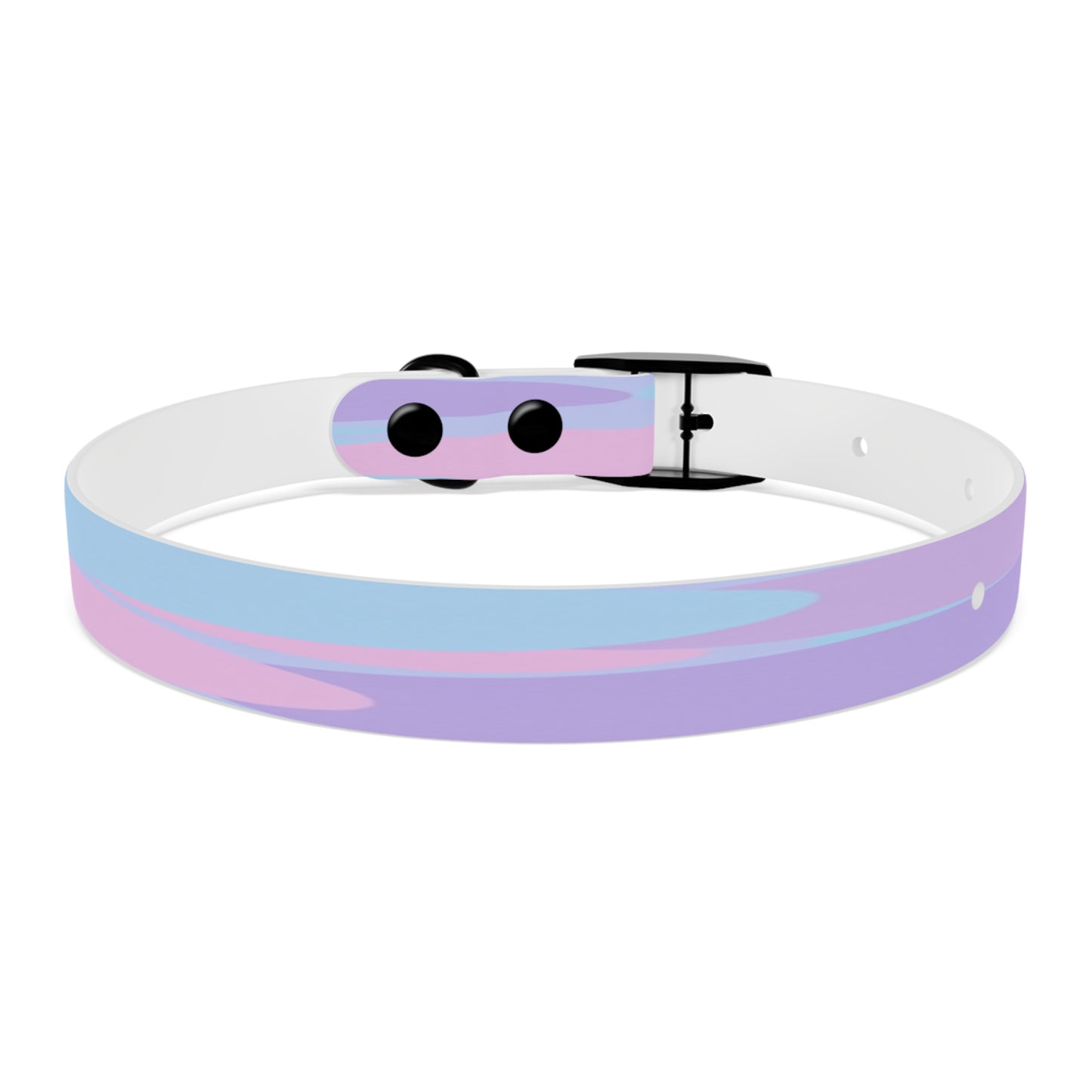 Pastel Purple and Mauve Patches Small Dog Collar
