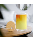 With lid and straw / 16oz