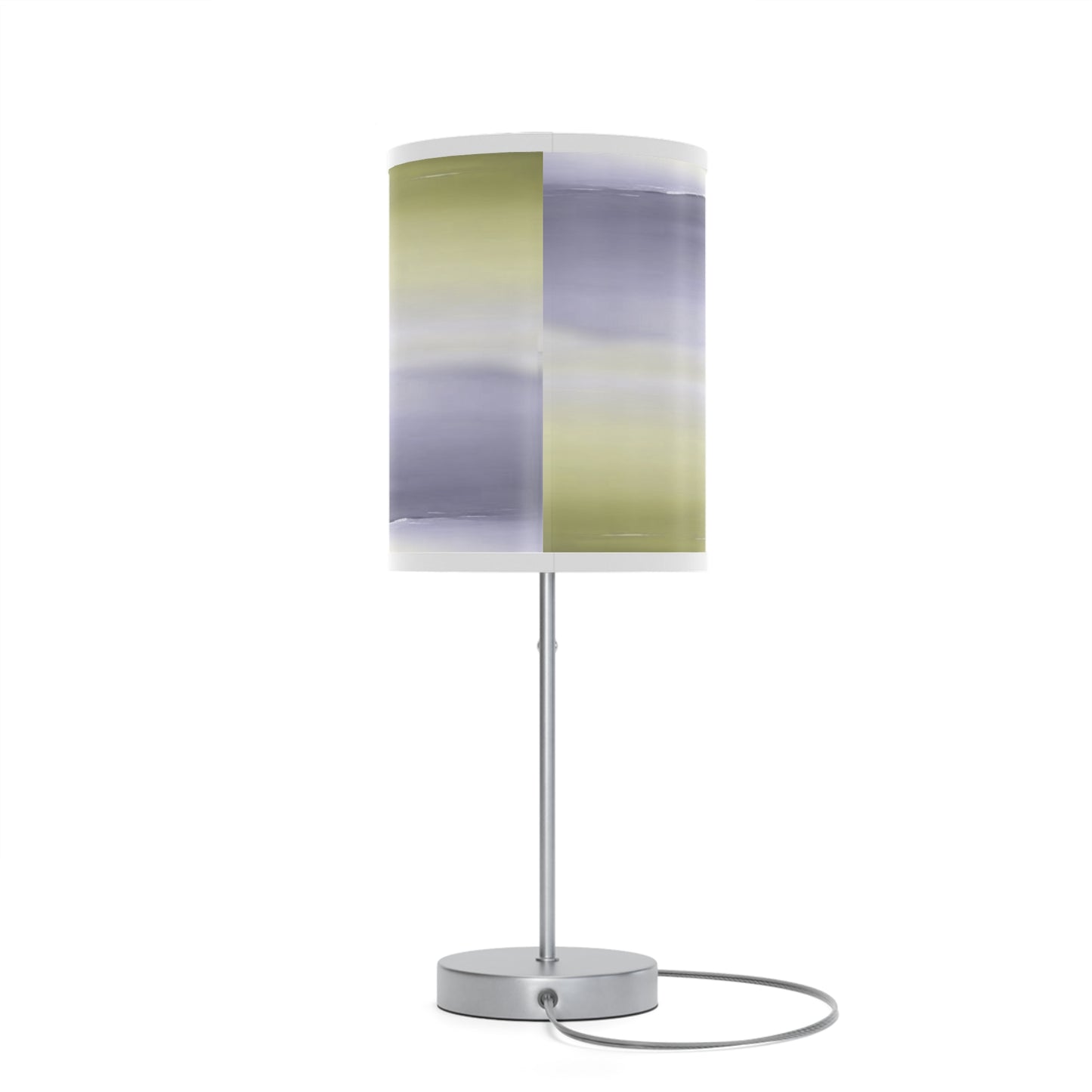 Lavender Sea Golden Fog Table Lamp on a White or Silver Stand, US|CA plug