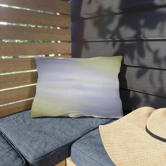 Lavender Sea Golden Fog 20" x 14" Outdoor Pillow