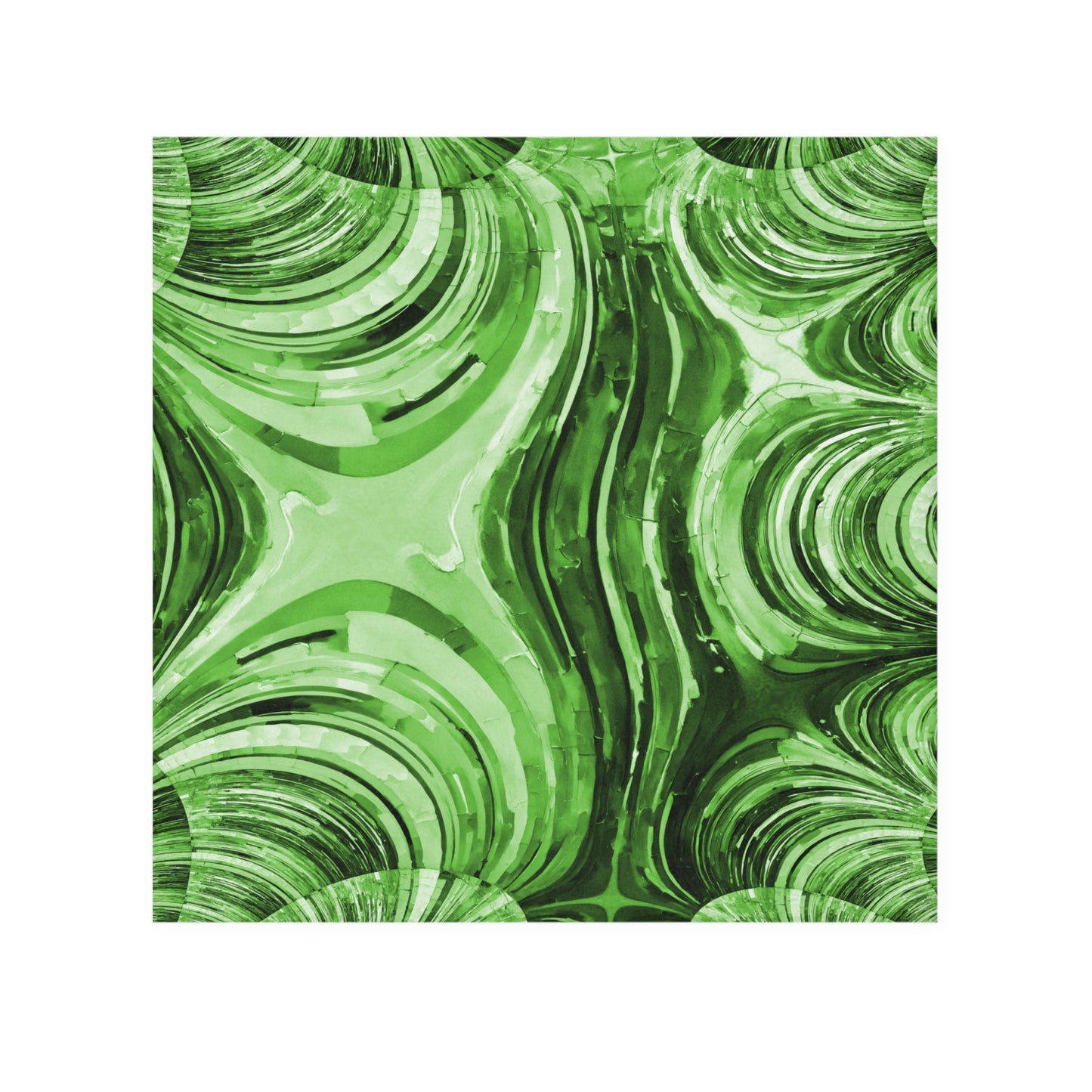 Uzi Spiral Mint Pastel Face Towel, 13" x 13"