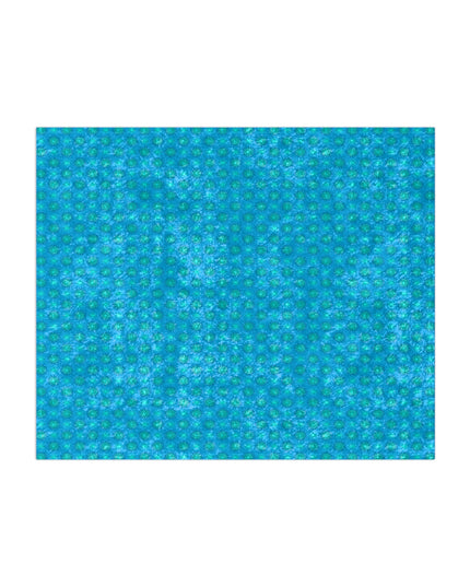Blue Green Star-crossed Bodies Crushed Velvet Blanket, 50" x 60"