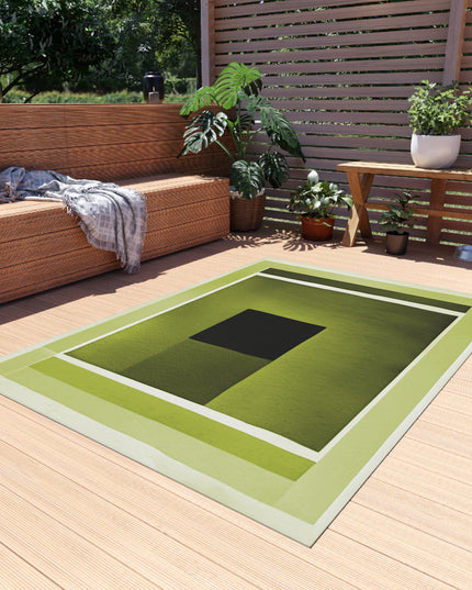 Lemon Shadow Outdoor Rug, 60" x 84"