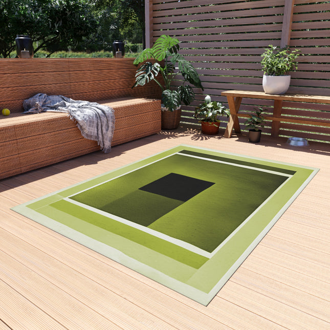 Lemon Shadow Outdoor Rug, 60" x 84"