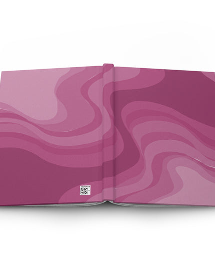 Pinky Mauve Wavey 5.75" x 8" Hardcover Journal Matte with 150 lined pages