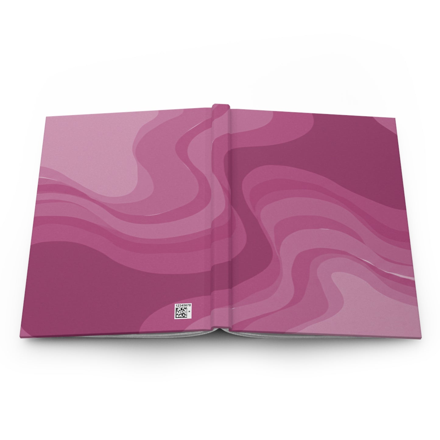 Pinky Mauve Wavey 5.75" x 8" Hardcover Journal Matte with 150 lined pages