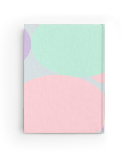 Pastel Peach and Soft Green Patches 5" x 7" Journal - 128 Blank pages