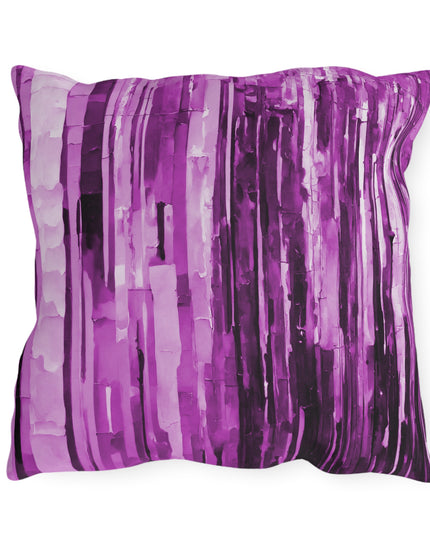 Striped Powder Lavender 18" x 18" Outdoor Pillow