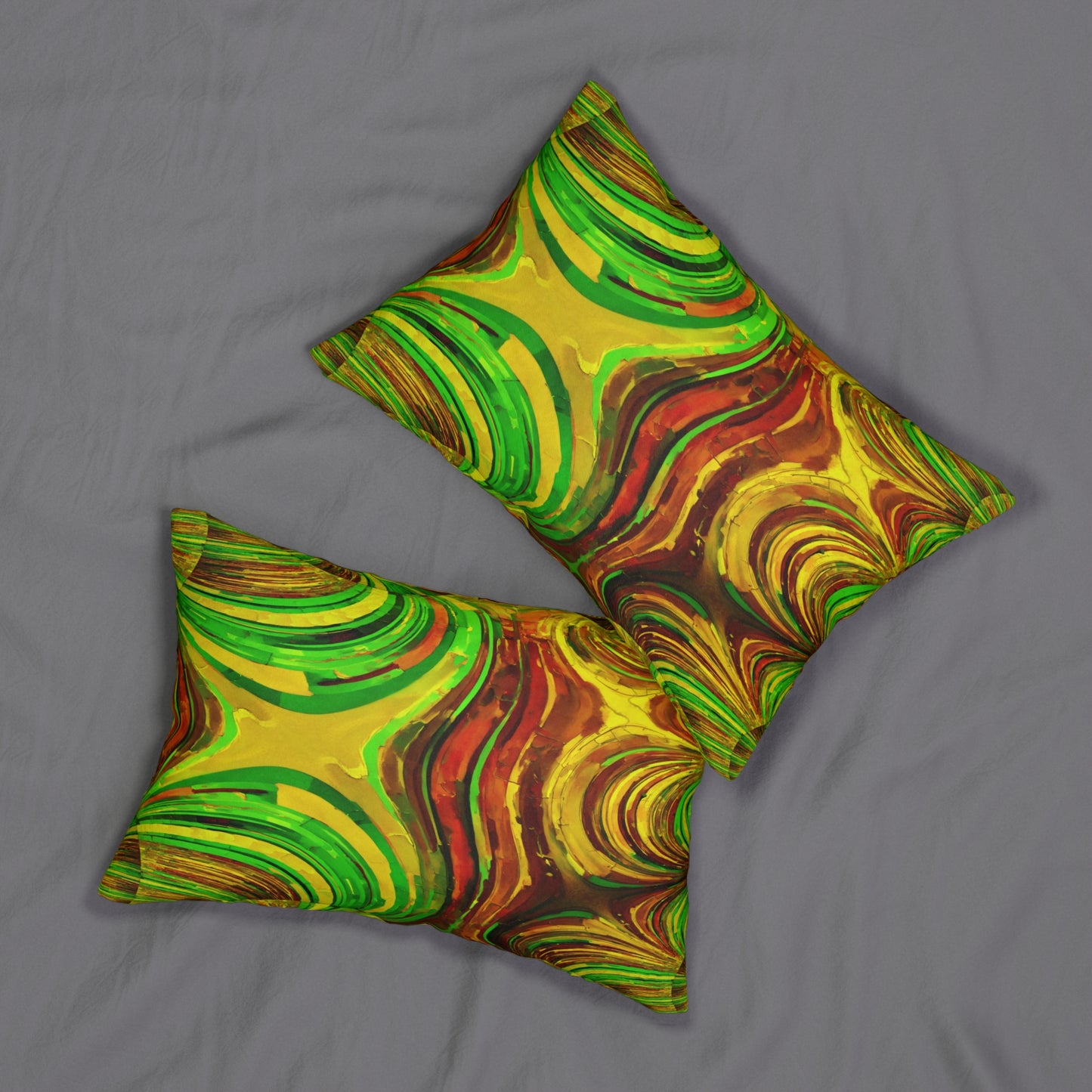Uzi Spiral Beta Spun Polyester Lumbar Pillow, 20" x 14"