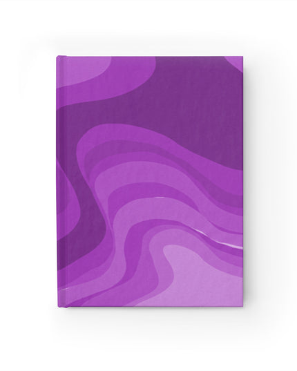 Wavey Purple Wavey 5" x 7" Journal - 128 Blank pages