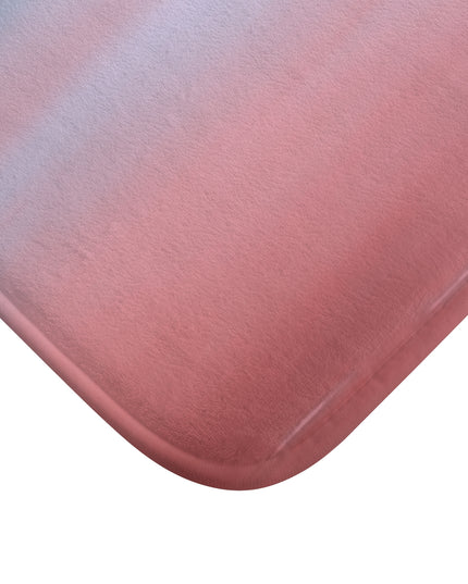 Gray Sea Pink Fog 34" x 21" Bath Mat