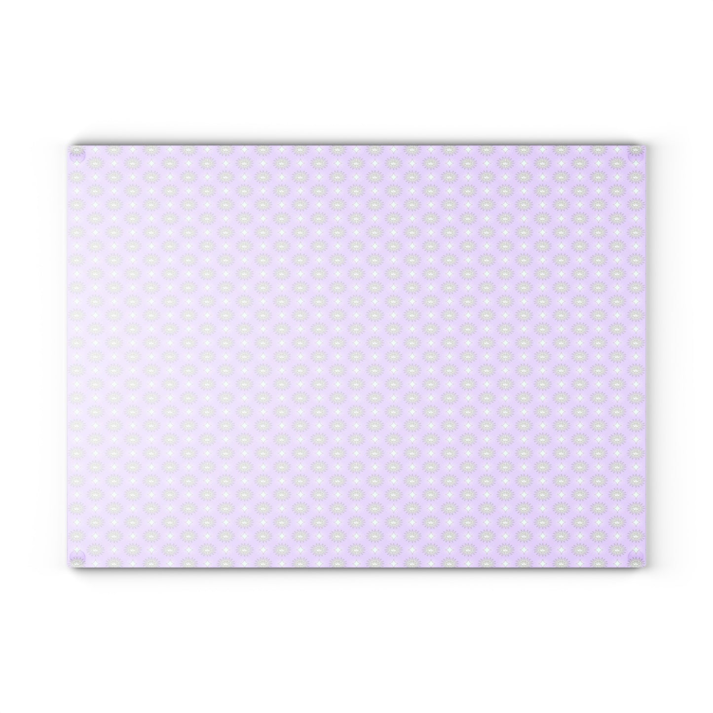 Lavender Star-crossed Bodies Glass Cutting Board, 11" x 15"