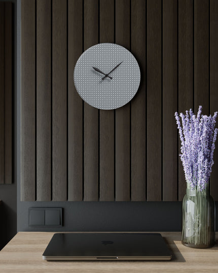 Desaturated Star-crossed Bodies Acrylic Wall Clock, Round or Square, 10.75" x 10.75"