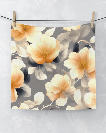 Soft Blossom Floral Bunch Face Towel, 13" x 13"