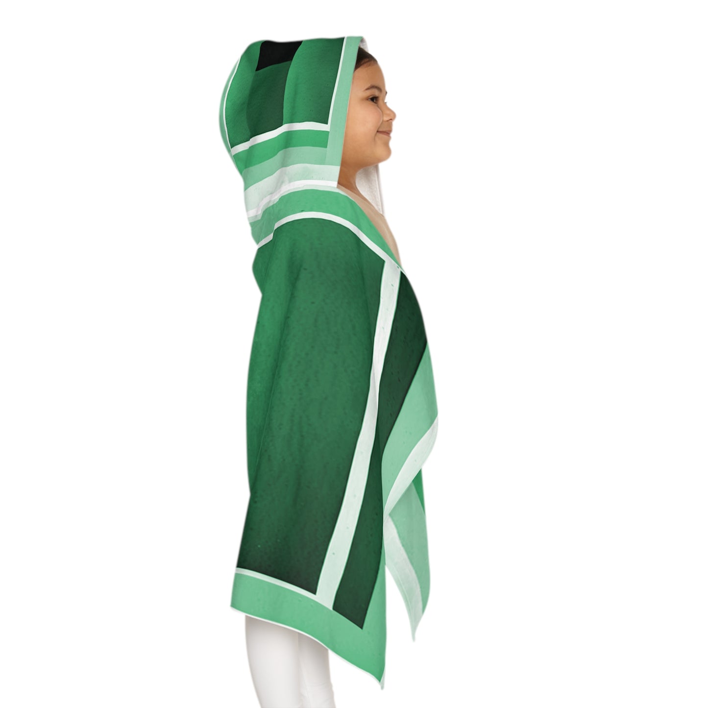 Mint Shadow Youth Hooded Towel, 24" x 48"