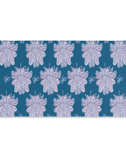 Lavender Floral Butterflies Hand Towel, 16" x 28"