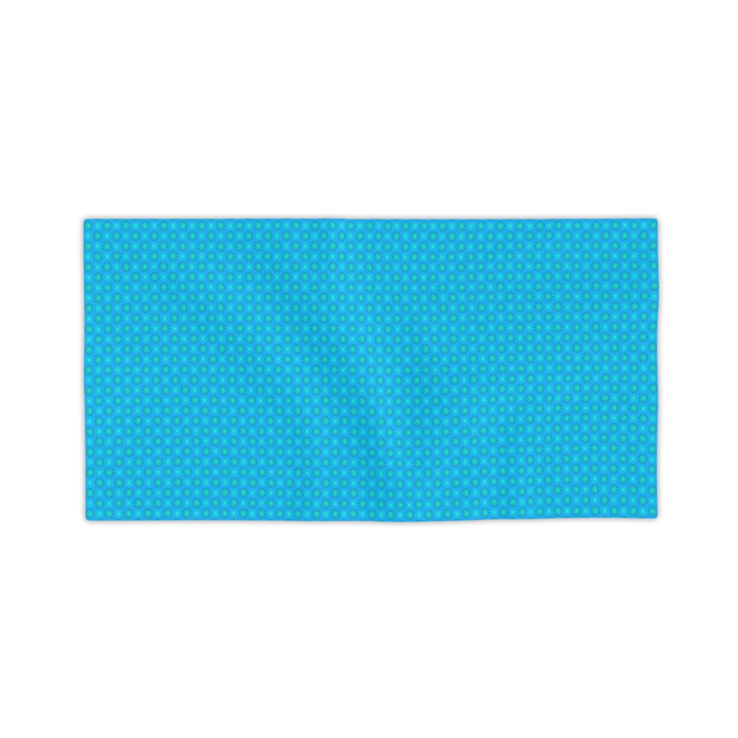 Blue Green Star-crossed Bodies Beach Towel, 24" x 44"