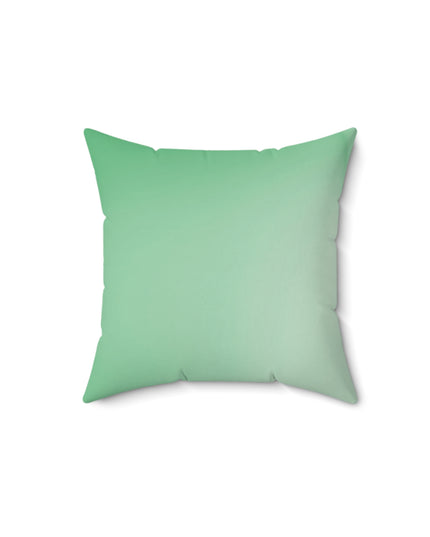 Mint Fade 14" x 14" Faux Suede Square Pillow