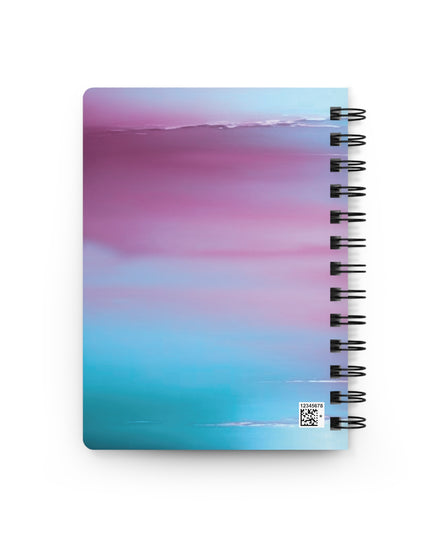 Wine Sea Blue Fog Sea Purple Fog Spiral Bound Journal, 5" x 7" 150 pages
