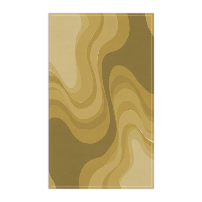 Brown Wavey Tea Towels (cotton, poly), 18" x "30